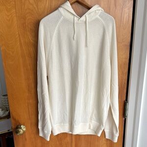 Suitsupply Cream Knit Hooded Sweater